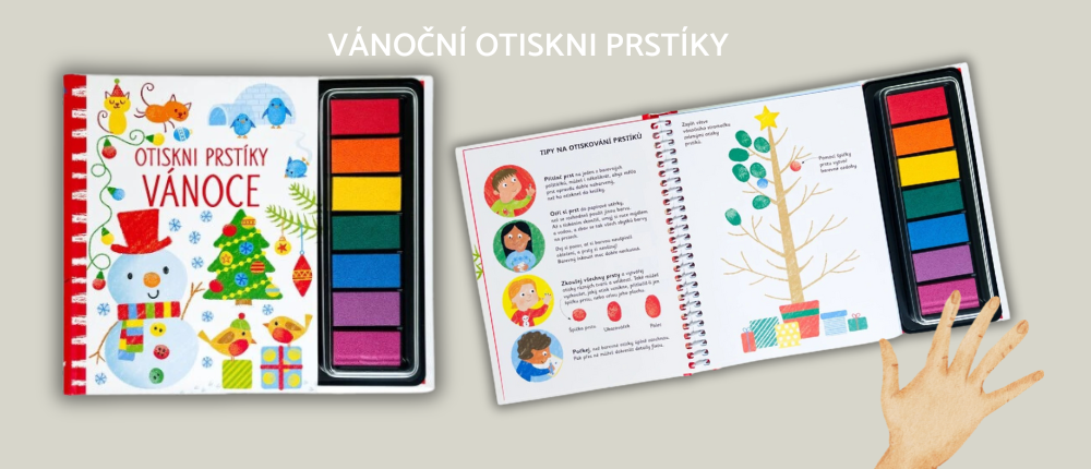 Vánoční otiskni prstíky